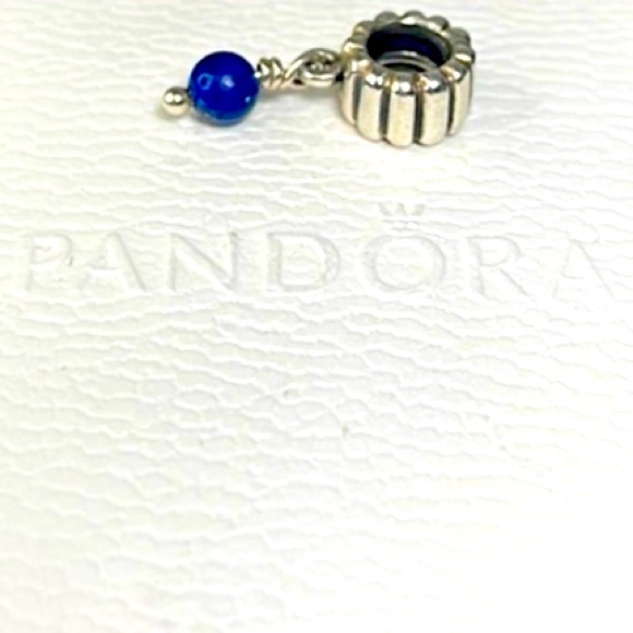 Pandora bracelet charm Sterling silver September lapis lazuli 925 ale - Picture 2 of 6